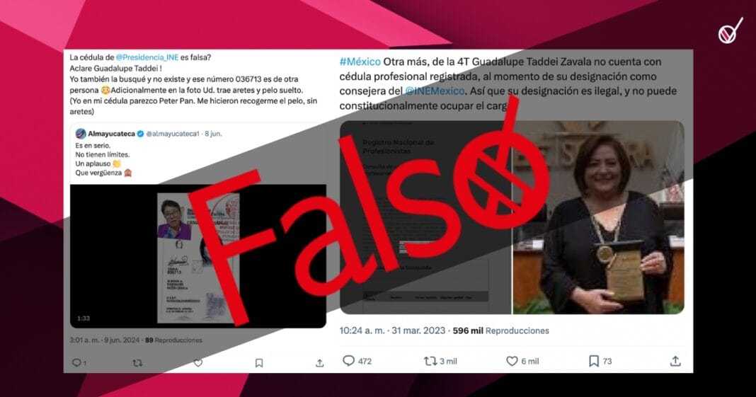 Guadalupe Taddei cédula