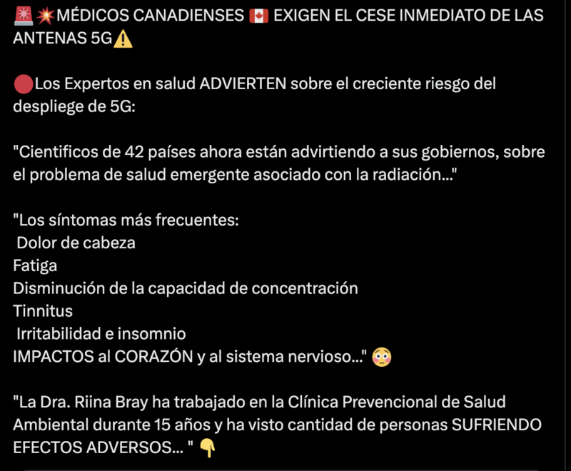 Supuestos problemas de salud sobre el 5g