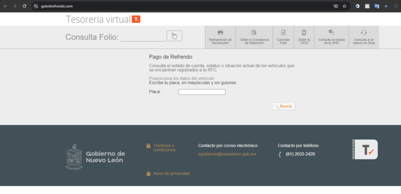 pagina falsa de tesoreria virtual