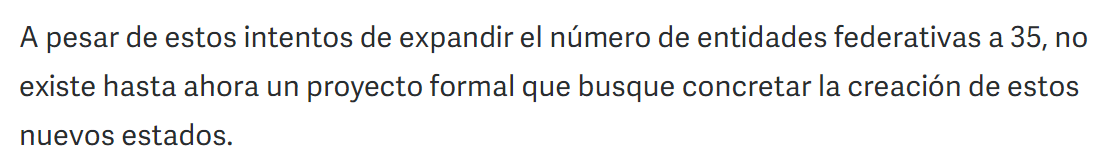 Falso, México no tendrá 35 estados 5 Screenshot 2024 09 16 140313
