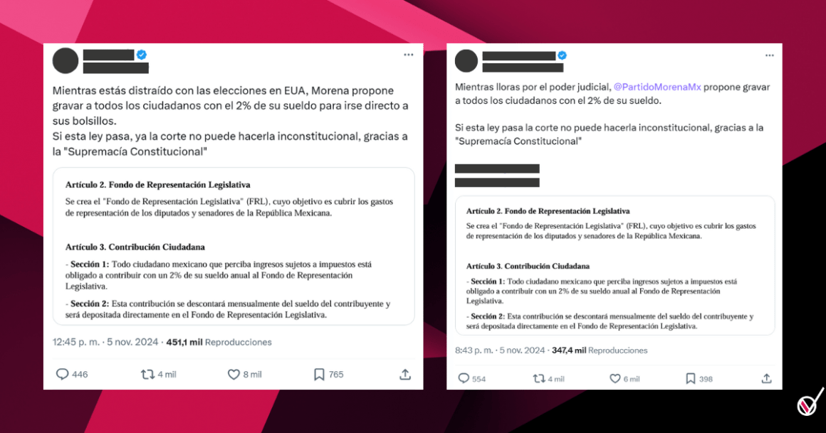 Falso que mexicanos pagarán Fondo de Representación Legislativa 3 BULOS 15