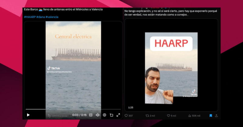 Falso que este barco esté relacionado con el HAARP