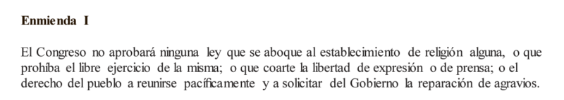 ¿Cierra TikTok el 19 de enero? No 3 primera enmienda estados unidos