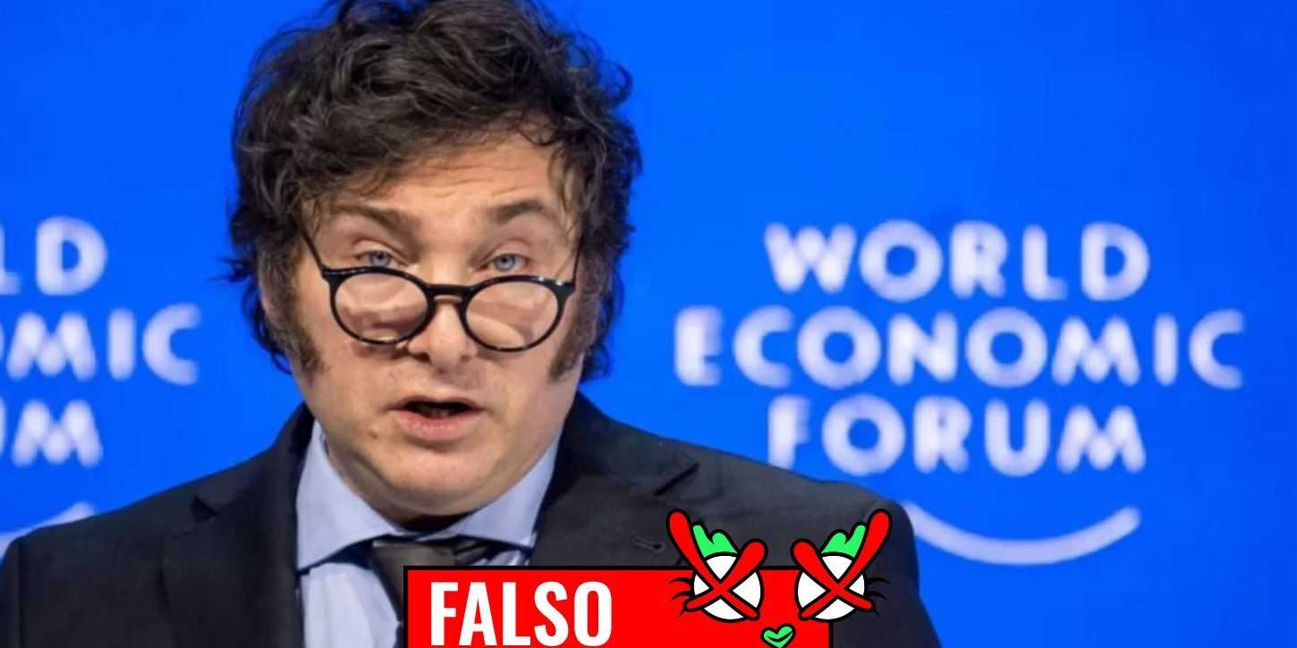 Son falsos todos los dichos de Milei sobre diversidad sexual en Davos 2025