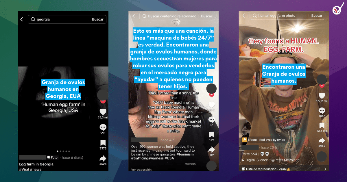 Circula desinformación sobre granja de óvulos humanos en Georgia 1 BULOS 84