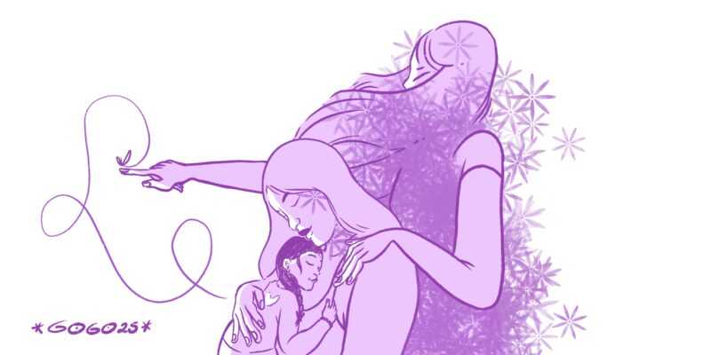 madre hija nieta amor cuidado familia 