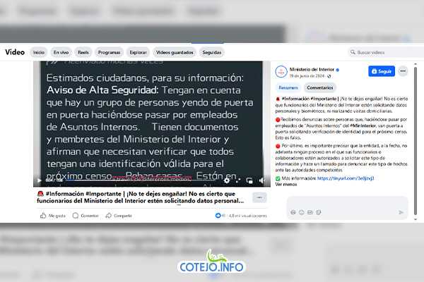 En junio de 2024, funcionarios del Ministerio de Interior de Colombia salían al paso para desmentir el supuesto “aviso de alta seguridad”