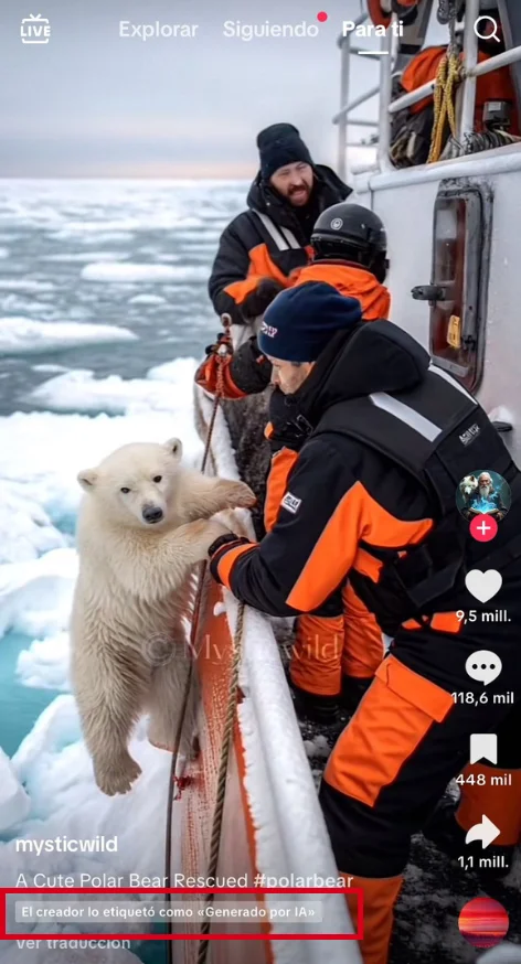 Contenidos de animales creados con IA que pueden desinformar 2 6880ebb700a06oso polar bebe rescate inteligencia artificial webp