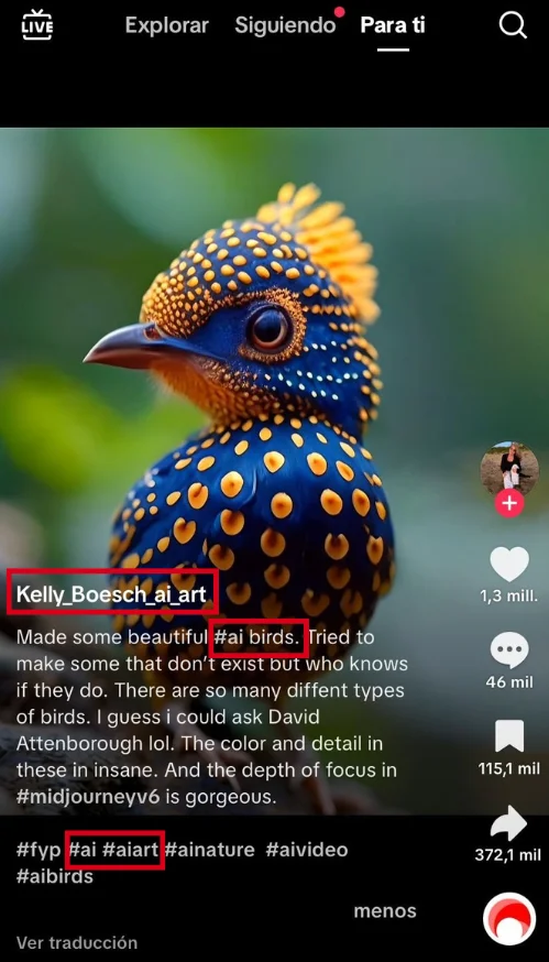 Contenidos de animales creados con IA que pueden desinformar 4 IA