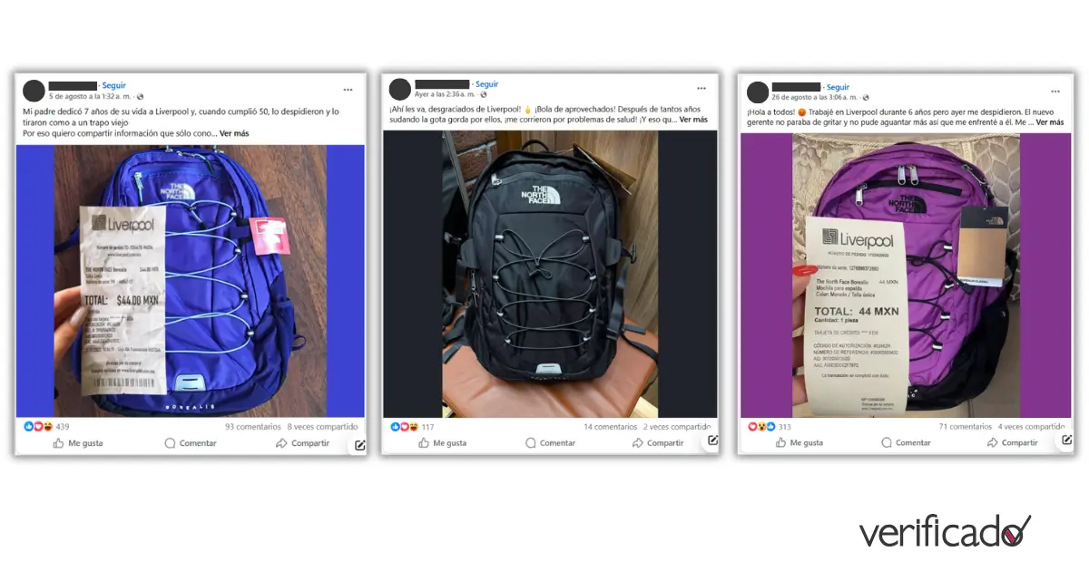 Circula en Facebook estafa de mochilas vendidas en Liverpool por 44 pesos 1 BULOS 2025 09 04T115943.720