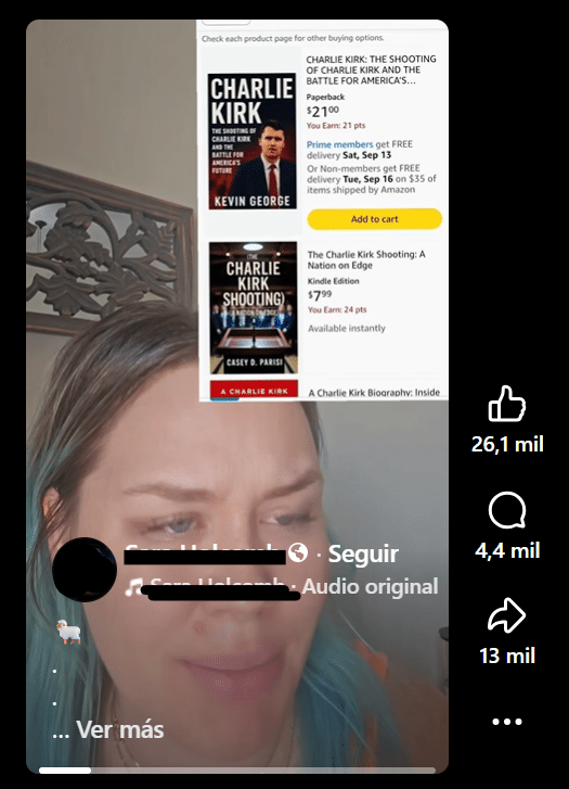 Falso libro sobre tiroteo contra Charlie Kirk, desata teorías de conspiración