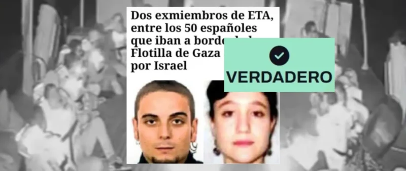 Desinformaciones y contextos sobre la Flotilla Global Sumud a Gaza 4 etarras flotilla