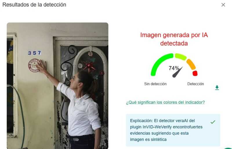 ¿Sheinbaum difundió estas imágenes manipuladas en zonas afectadas por las inundaciones? No hay evidencia 2 sheinbaum-imagenes-inundaciones-manipulado