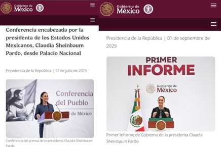 Captura de conferencias de Claudia Sheinbaum 