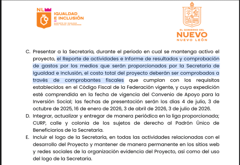 Asociaciones civiles de Nuevo León: sin fondos y en la incertidumbre 2 Captura de pantalla 2025 11 03 a las 5.59.06 p.m