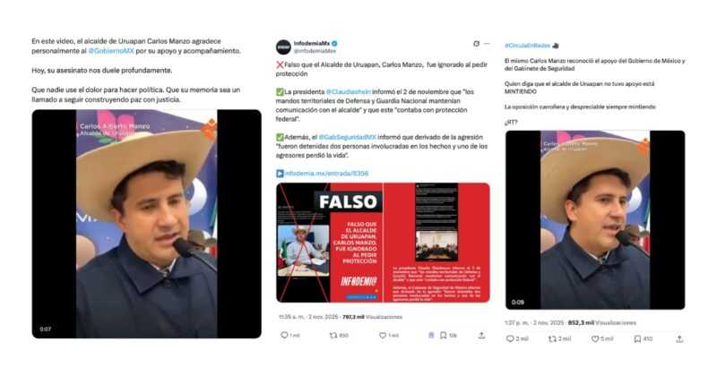 Desinformaciones sobre el asesinato de Carlos Manzo 1 Carlos Manzo