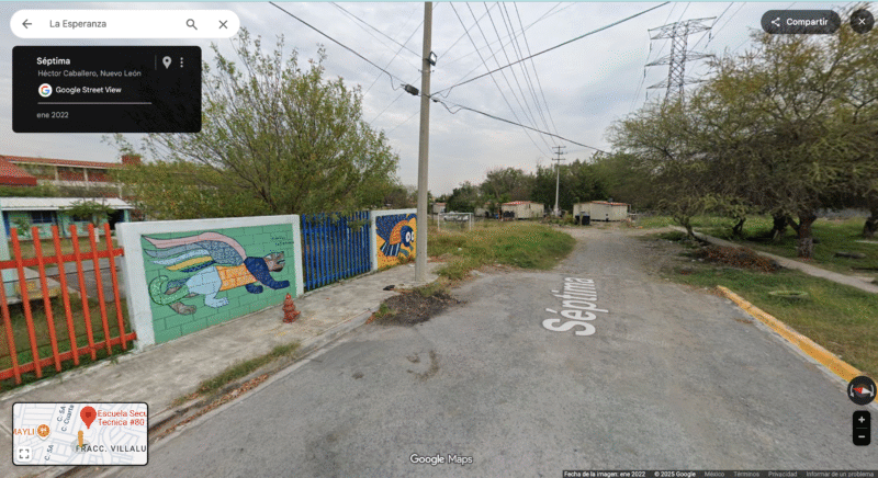 Vista de La Esperanza en Google Maps