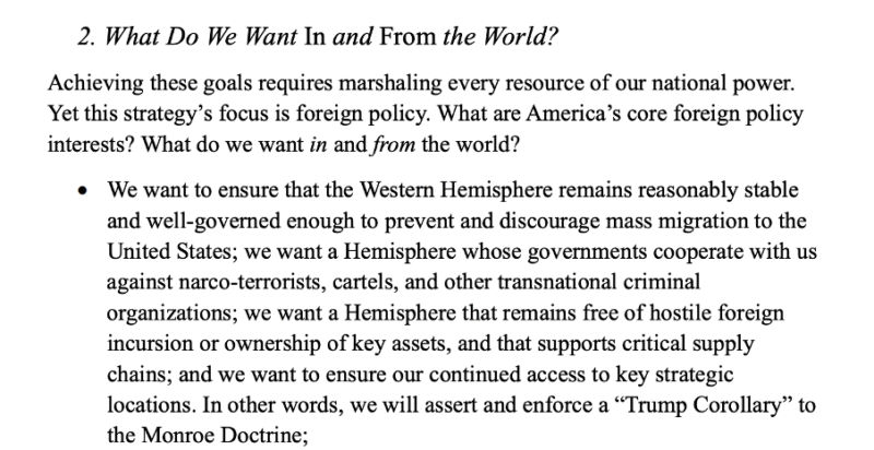 "Estados Unidos Primero": Trump revive la Doctrina Monroe 2 Imagen 1