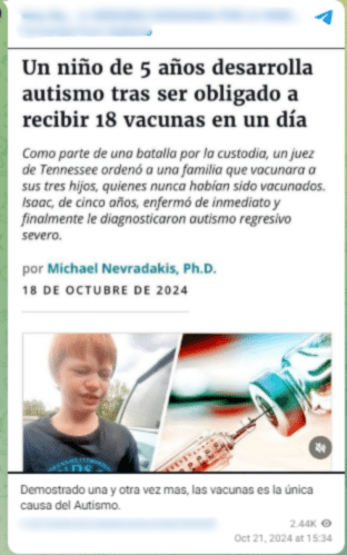 Grupos monetizan la desinformación sobre autismo y venden sustancia tóxica a quienes buscan una cura 14 unnamed 18