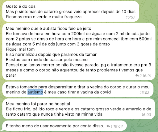 Grupos monetizan la desinformación sobre autismo y venden sustancia tóxica a quienes buscan una cura 1 GRUPOS MONETIZAN LA DESINFORMACIÓN SOBRE AUTISMO Y VENDEN SUSTANCIA TÓXICA A QUIENES BUSCAN UNA CURA
