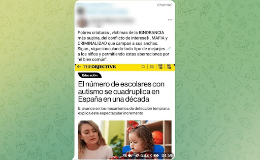 Grupos monetizan la desinformación sobre autismo y venden sustancia tóxica a quienes buscan una cura 5 unnamed 7