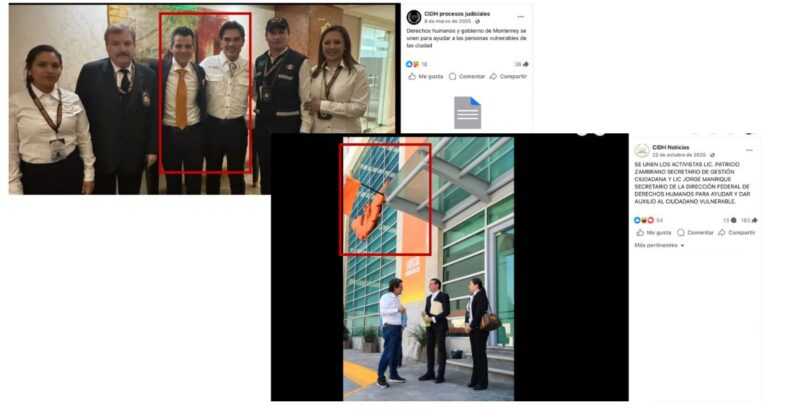 Publicaciones de la CIDH junto a personas y espacios representativos de Movimiento Ciudadano