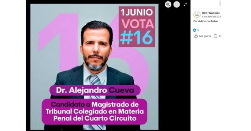 Llamado de la CIDH a votar en la elección judicial 2025