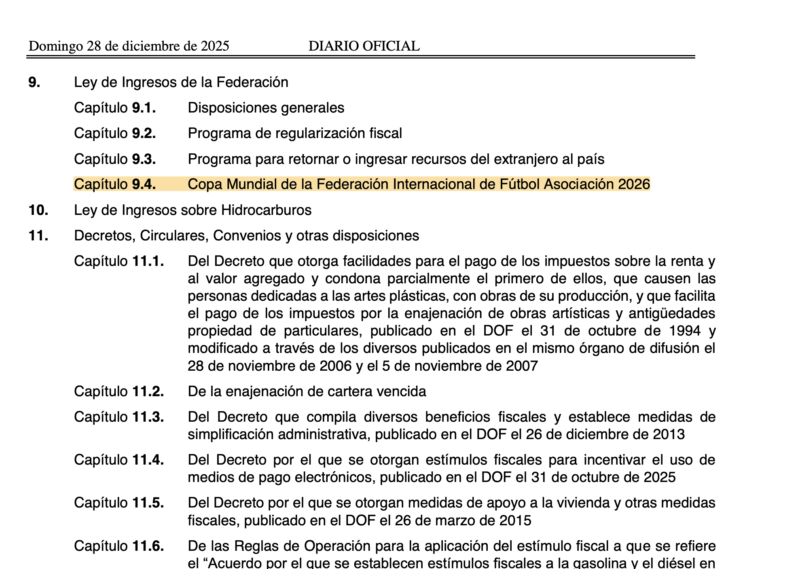 Miscelánea Fiscal 2026
