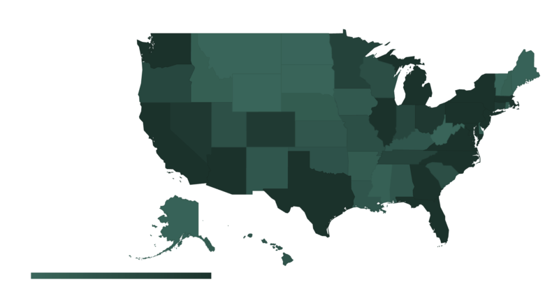 Falso que consulados estén creando un estado profundo pro México en Estados Unidos 3 Concentración de población mexicana migrante en Estados Unidos por estado