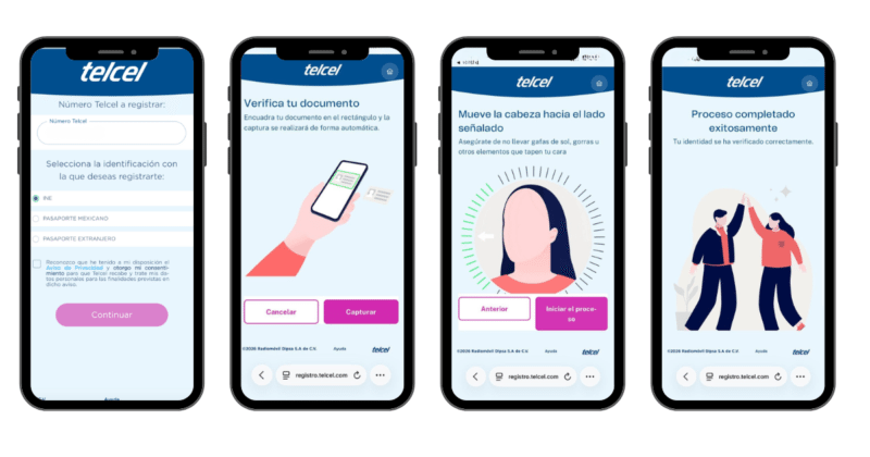 Proceso para registrar tu línea telefónica móvil de Telcel
