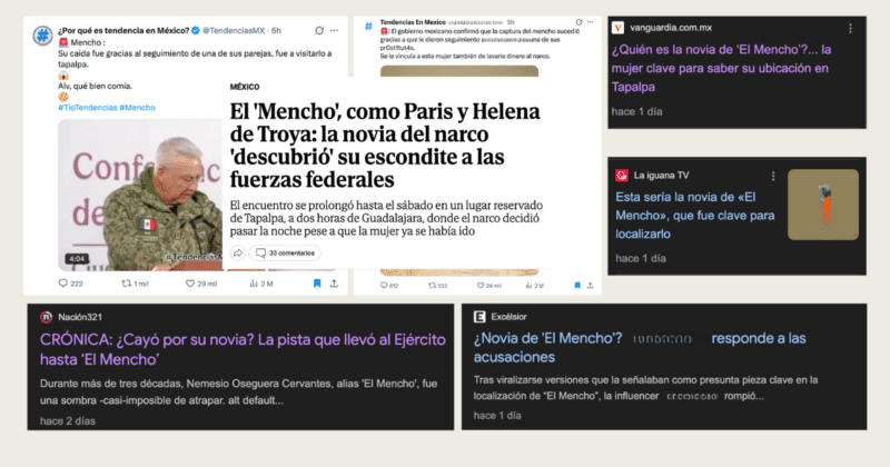 Desinformación sexista pone en riesgo a mujeres influencers tras muerte de El Mencho 2 Desinformación sexista pone en riesgo a mujeres influencers tras abatimiento de El mencho