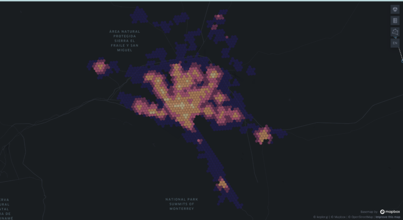 Vista del Área Metropolitana de Monterrey desde el Observatorio de Ciudades del TEC