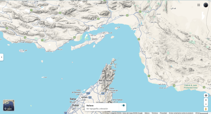 ¿Cómo afecta el cierre del estrecho de Ormuz en los precios de la gasolina mexicana? 2 Ubicación geográfica del Estrecho de Ormuz