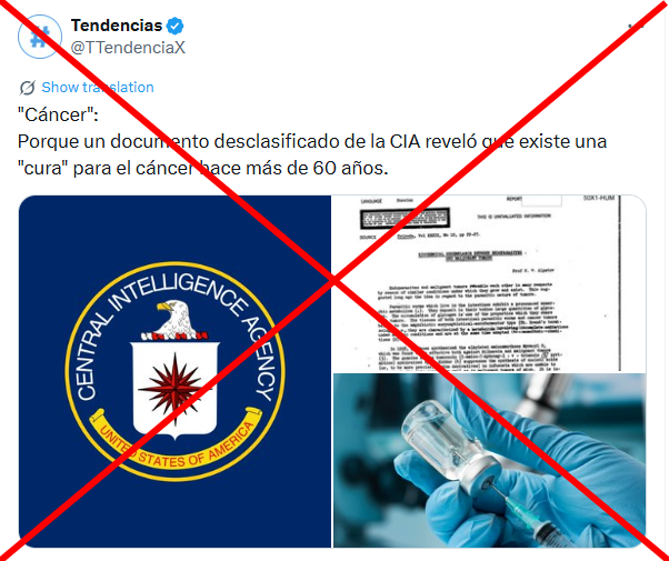 Falso que la CIA fue expuesta por ocultar un cura para el cáncer durante 60 años 1 Diseno sin titulo 14