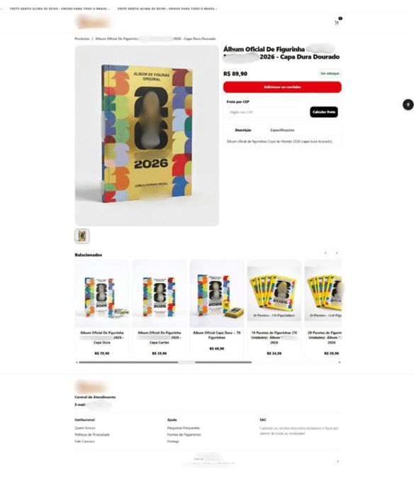Estafas con el álbum Panini y las estampas del Mundial 2026: en qué consisten y cómo evitarlas 4 Ejemplo de estafa identificado por Kaspersky. Album panini mundial