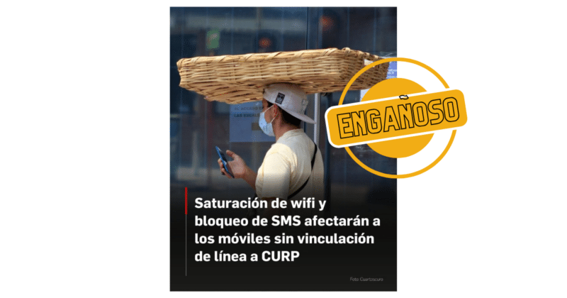 Registro de líneas móviles: es falso que los marcapasos deban registrarse y otras desinformaciones 3 Engañoso que rehusarse a registrar la línea cause sobresaturación de Wifi