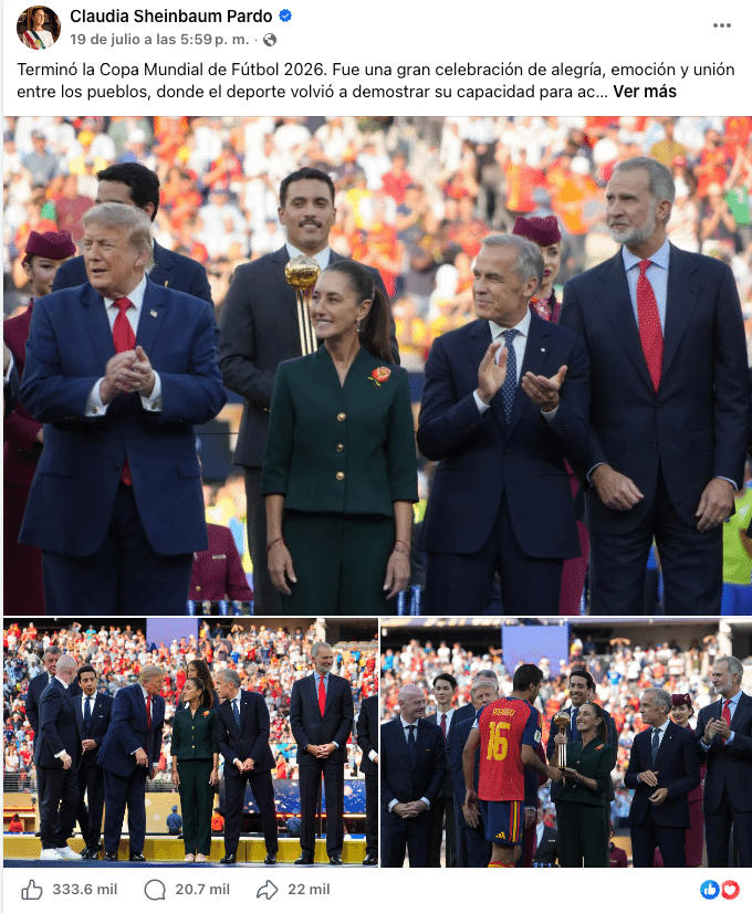 Final del Mundial 2026: Desinforman con teorías de conspiración e imágenes manipuladas 2 Captura de pantalla 2026 07 21 a las 3.11.01 p.m