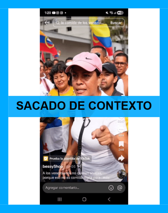 No, mujer venezolana no reniega de donaciones tras los terremotos de 2026, está sacado de contexto 2 imagen verificacion sacado de contexto 5