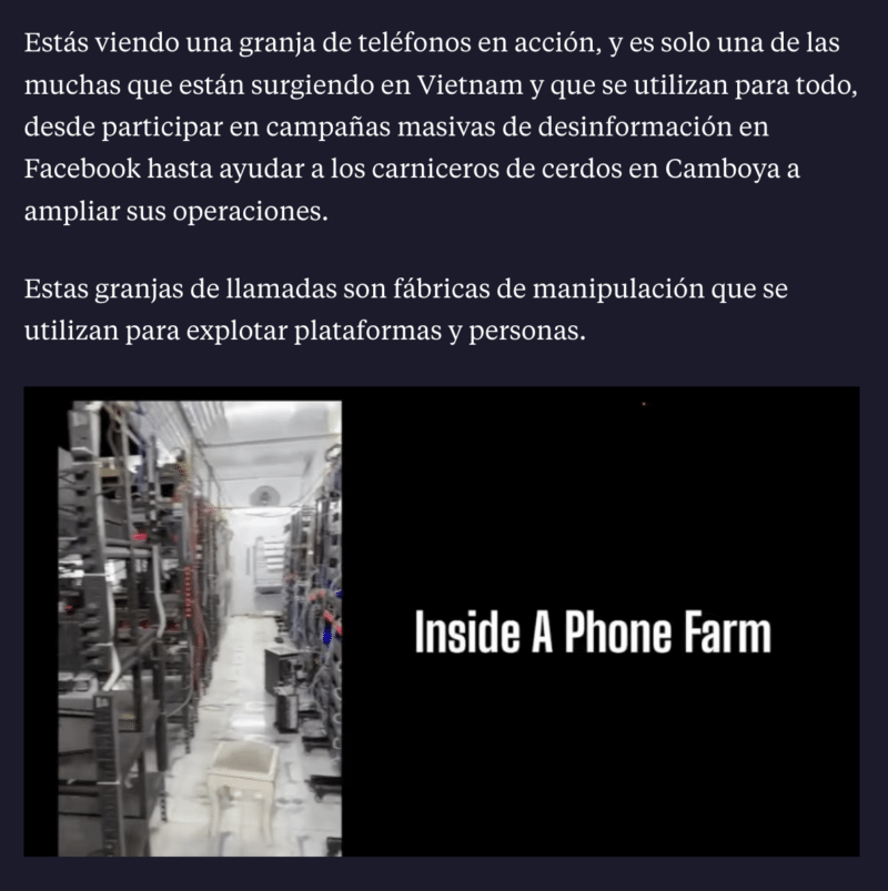 Estos videos no son de granjas de bots encontradas en inmuebles de Fernando Cerimedo 2 bots