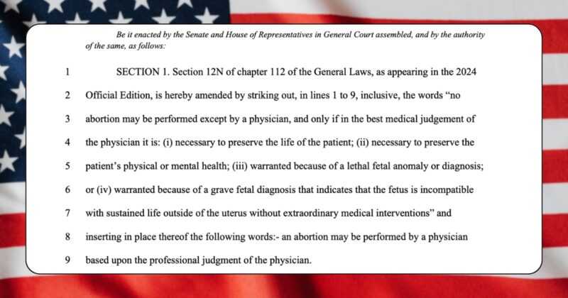 Falso que Massachusetts legalizó el “infanticidio prenatal”, verdadero que actualizó su normativa sobre el aborto 2 Massachusetts aborto