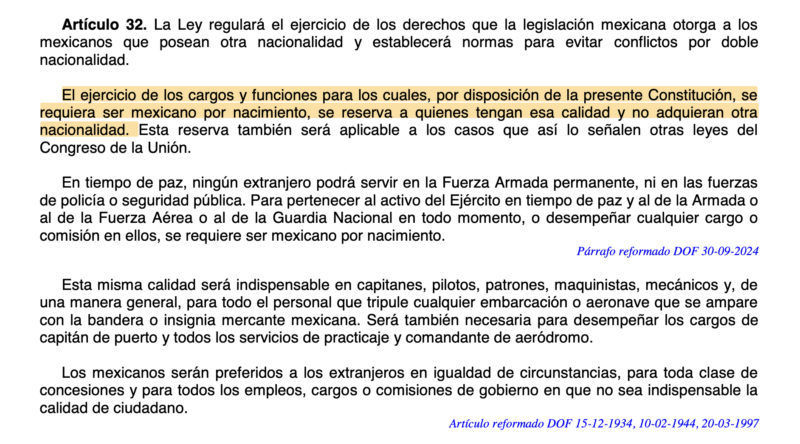 Reforma sobre doble nacionalidad: requisitos para contender a cargos de elección 1 Captura de pantalla 2026 09 01 a las 8.10.16 a.m