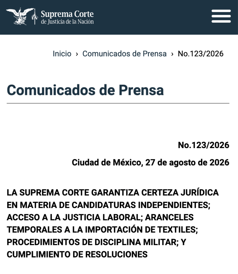 Falso que la Suprema Corte le prohibió a Grecia Quiroz usar sombrero en las próximas elecciones 2 Suprema Corte