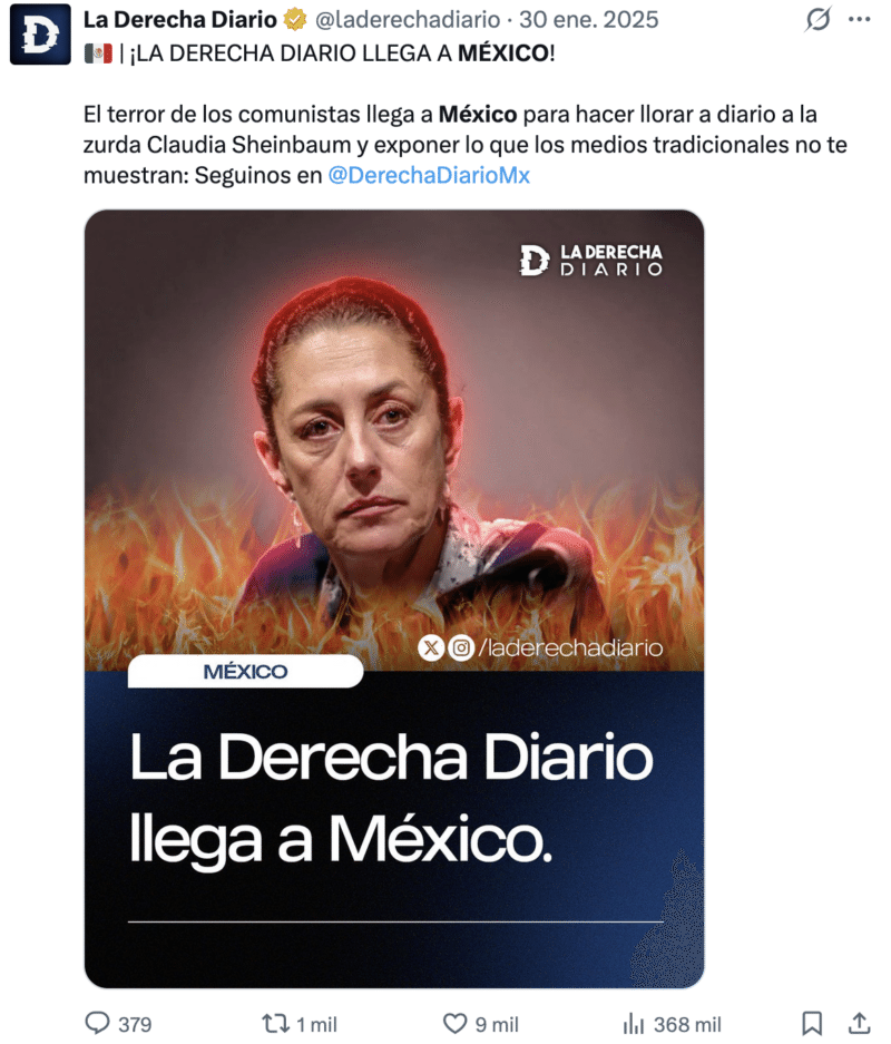 La Derecha Diario en México: vínculos con un magnate televisivo, desinformación y ataques a minorías 3 Captura de pantalla 2026 08 29 a las 10.26.33 p.m