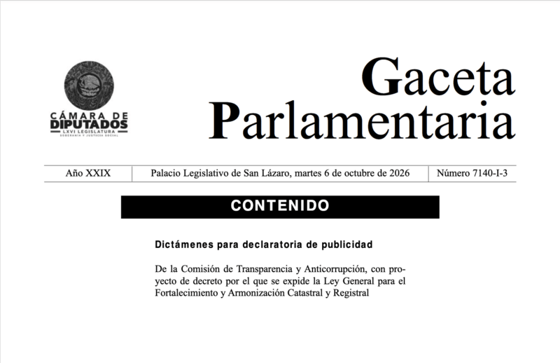 Explicado: ¿Qué propone la nueva ley sobre armonización catastral y Registro Público? 1 Captura de pantalla 2026 10 12 a las 5.43.31 p.m