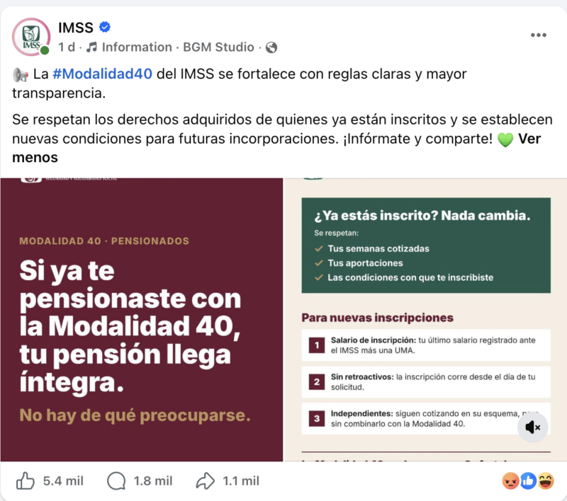 Explicado: Cambios en la Modalidad 40 del IMSS 2 Captura de pantalla 2026 10 22 a las 6.03.07 p.m